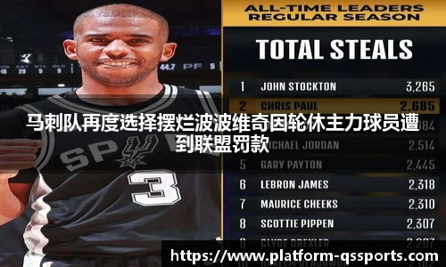 马刺队再度选择摆烂波波维奇因轮休主力球员遭到联盟罚款